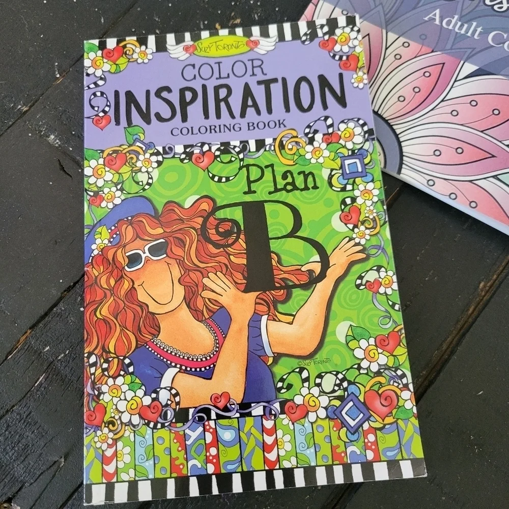 Lot Bundle of 4 Adult Coloring Books Mandala Inspiration Pattern Designs